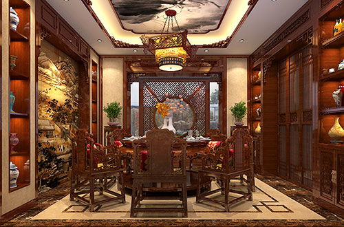 连云港温馨雅致的古典中式家庭装修设计效果图